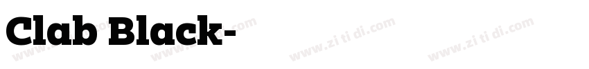 Clab Black字体转换
